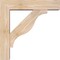 Ekena Millwork Funston Block Smooth Bracket w/ Offset Brace, Douglas Fir, 5 1/2"W x 22"D x 22"H BKT0604X22X22FST05SDF - alternate 3